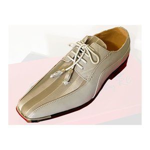 Expressions 4925 Mens Grey Oxford Dress Shoes